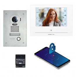 Interphone vidéo - Kit JOS1FW vidéo platine encastrée avec moniteur écran 7 pouce avec module WiFi intégré AIPHONE