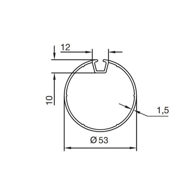 ERA S Adaptation rond, ogive 53×1.5 roue + couronne NICE