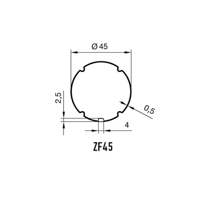 ERA S Adaptation pour tube ZF 45, roue + couronne NICE