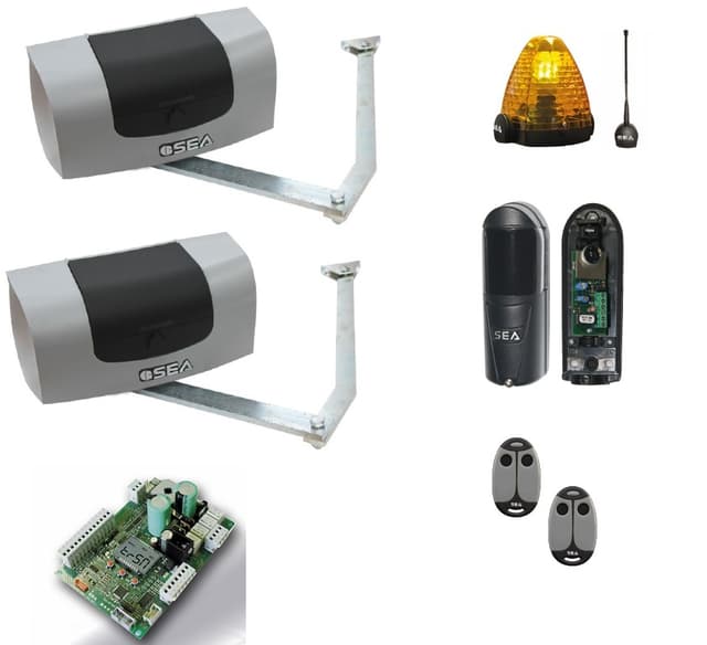 KIT GER Motorisation à bras pour portail 2 battants SEA 24V