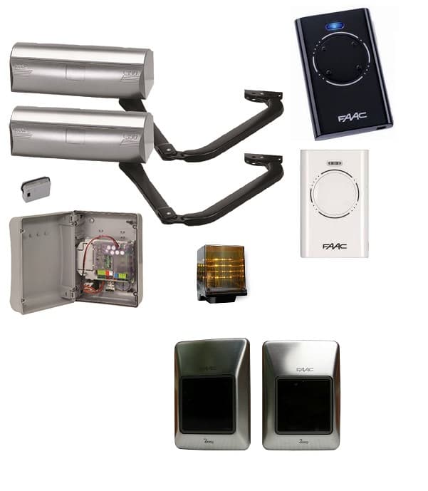 KIT MAGNUM PLUS INTEGRAL Motorisation portail battant FAAC 24V