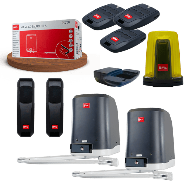 Kit VIRGO SMART BT B20 Automatisme portail 2 battants BFT 24 V + ACCESSOIRES SUPPLEMENTAIRES