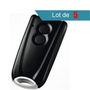 Télécommande RSC2 433 Mhz 2 boutons LIMUS ONE/ECOSTAR/LIFTRONIC pack de 5