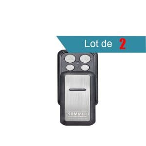 SLIDER PLUS S10305 Télécommande 4 canaux SOMMER Pack de 2