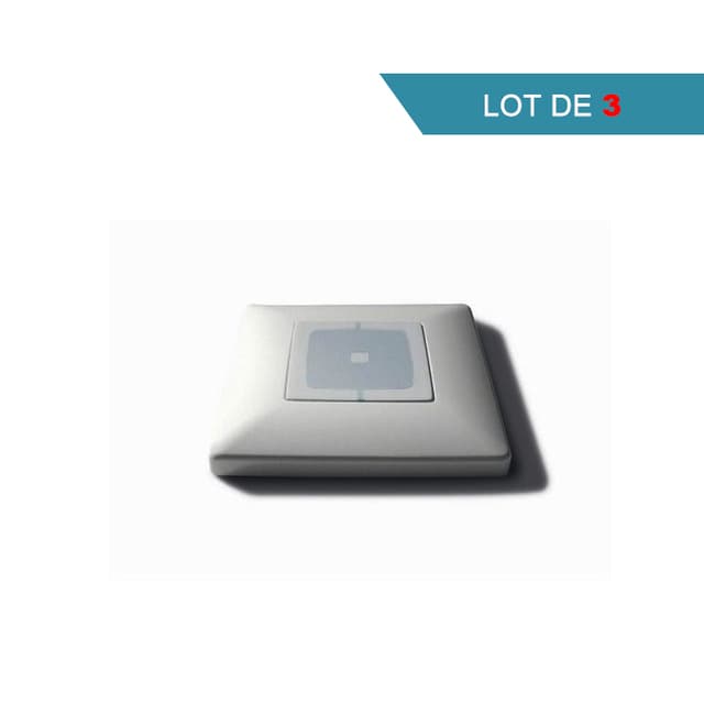LOT DE 3 Plaques murales carrées blanches WSW pour NICEWAY