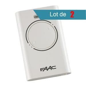 Télécommande FAAC XT2 868 SLH BLANC Pack de 2