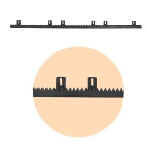 Crémaillère plastique trame acier universelle