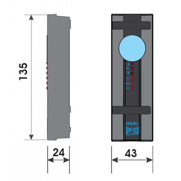 Récepteur fixe de tranche MSE FAAC