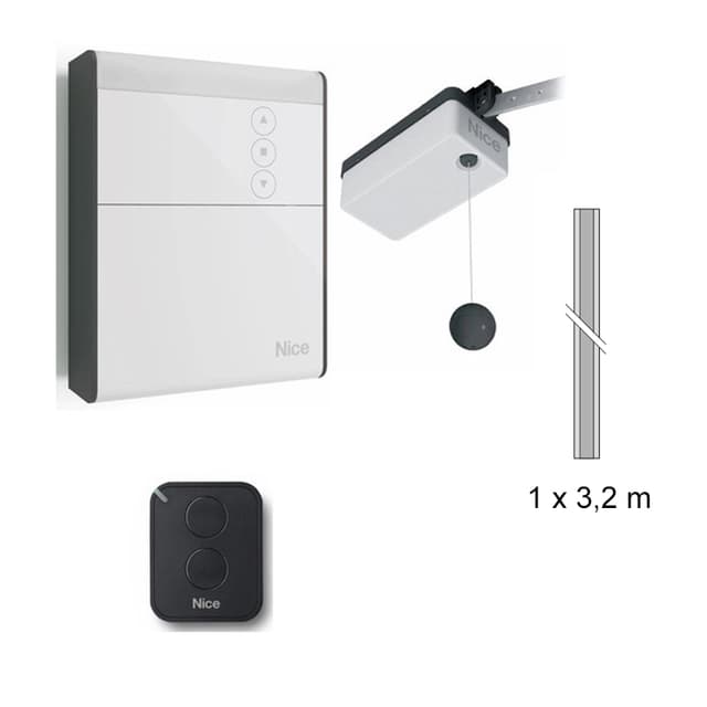 SPYKIT 800 Motorisation portes de garage NICE 24V, avec rail