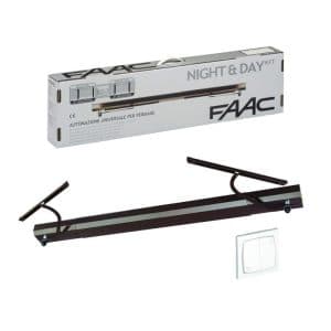 KIT NIGHT & DAY P&P FILAIRE MARRON POUR VOLETS BATTANTS FAAC