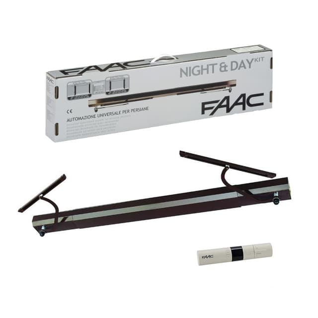 KIT NIGHT & DAY 2 SENSO RADIO MARRON POUR VOLETS BATTANTS FAAC