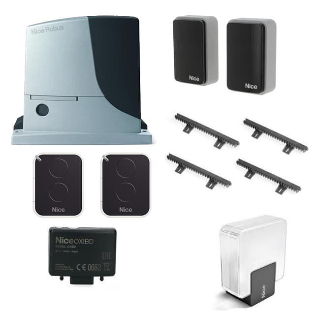 RobusKit 600 Motorisation coulissant commande Bidirectionnelle NICE avec accessoires