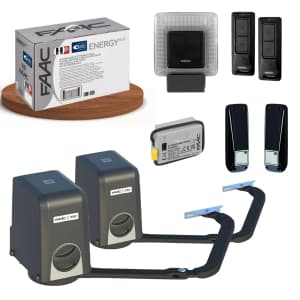 KIT ENERGY 392 Motorisation 24V portail 2 battants FAAC
