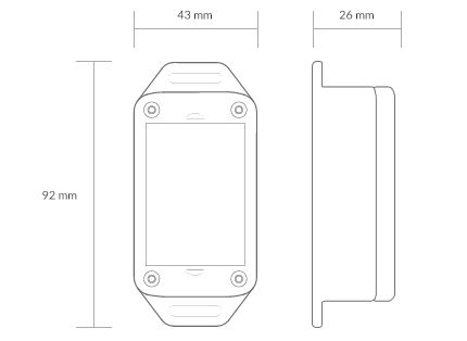 Dimensions de l'ismartgate Mini Gate_Schema