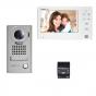 Interphone vidéo - Kit JOS1V vidéo platine saillie avec moniteur écran 7 pouces - touche sensitive AIPHONE