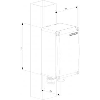 Autres accessoires - Powerbox Coffret RAL-9005 pour transformateur LOCINOX