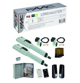 Motorisation de portail battant - KIT LONGMASTER SG Motorisation portail battant FAAC 24V