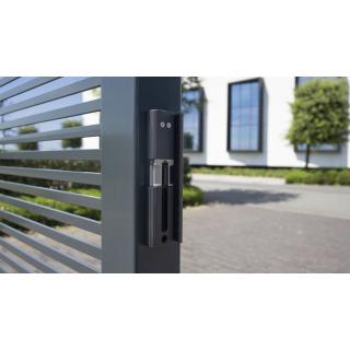 Organes de sécurité - MODULEC-SA-E-9005 Gâche électrique à émission en applique RAL 9005 LOCINOX