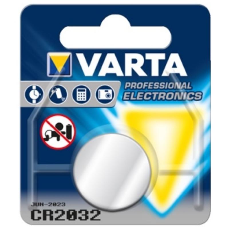 Pile Bouton Lithium CR2032 3V VARTA - Piles pour télécommandes