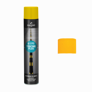 Consommables - Peinture jaune pour marquage au sol Tracing Plus 750 ml SOPPEC